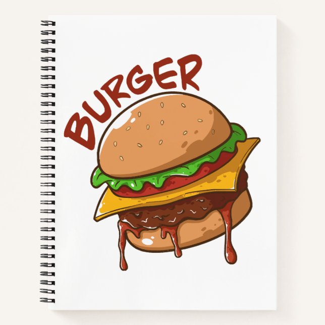 Burger Lovers Notizbuch (Vorderseite)