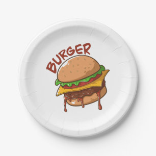 Burger Lovers Pappteller