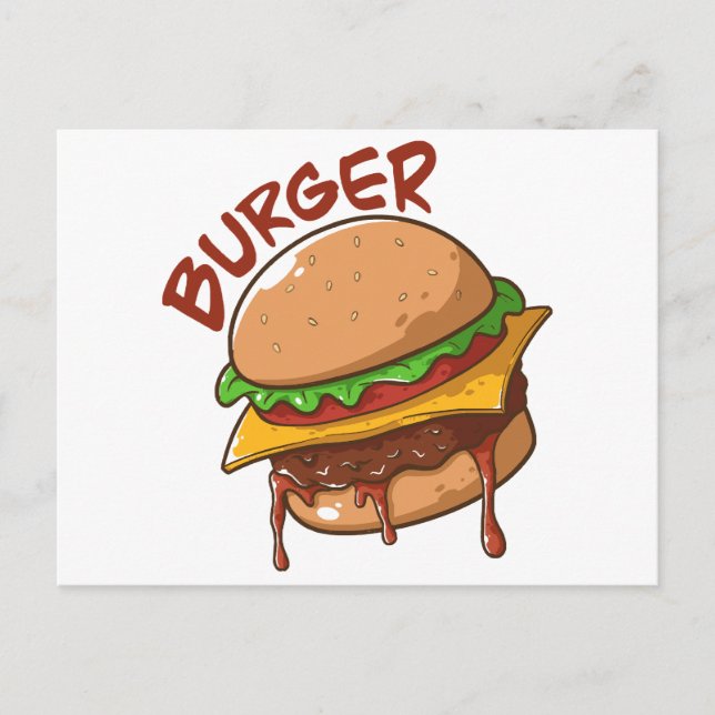 Burger Lovers Postkarte (Vorderseite)