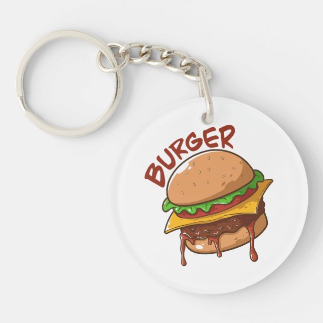 Burger Lovers Schlüsselanhänger (Vorderseite)