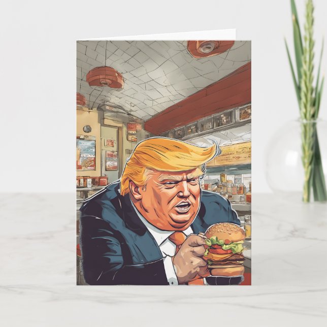 Burger Man Card Dankeskarte (Vorderseite)