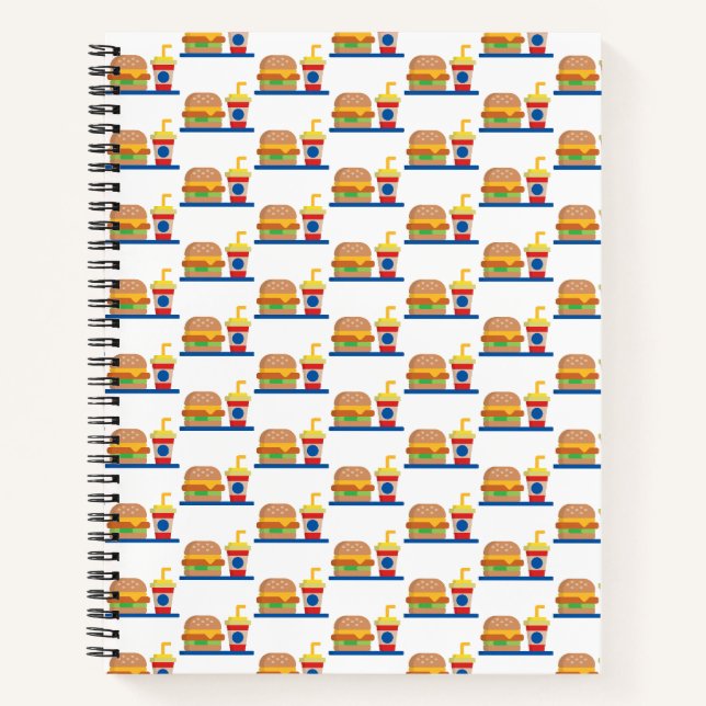 Burger Meal Notizbuch (Vorderseite)