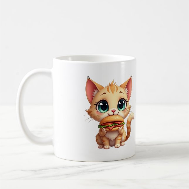 Burger Meows & Cuddles Kaffeetasse (Links)