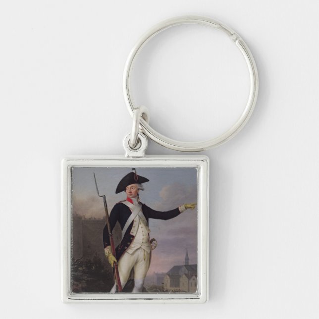 Bürger Nau-Deville in der Nationalgarde-Uniform Schlüsselanhänger (Vorne)