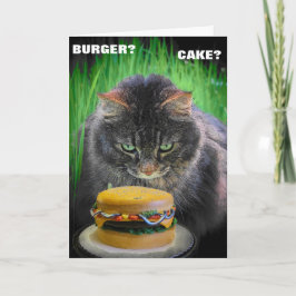 Burger oder Kuchen für Ihren Geburtstag? Karte