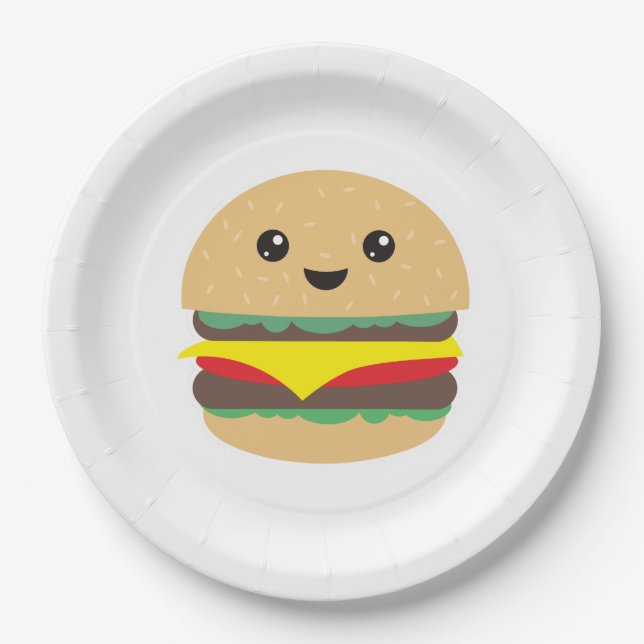 Burger Pappteller (Vorderseite)