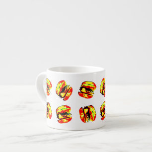 Burger Pattern Espressotasse