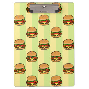 Burger Pattern Klemmbrett