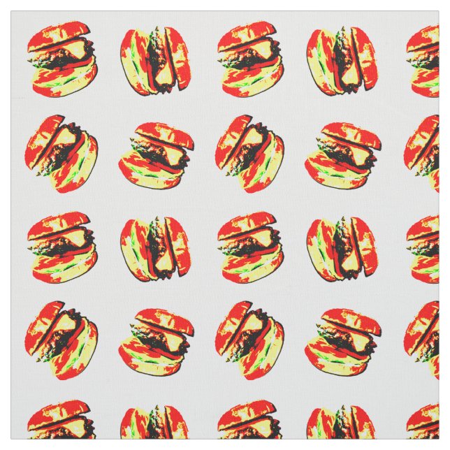 Burger Pattern Stoff (Muster)