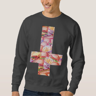 Burger-QuerSweatshirt Sweatshirt