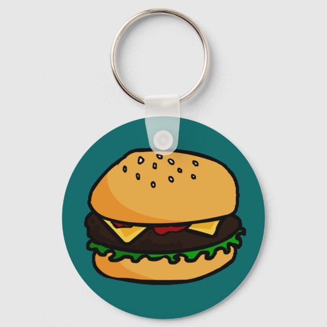 Burger-Schlüsselanhänger Schlüsselanhänger (Vorderseite)