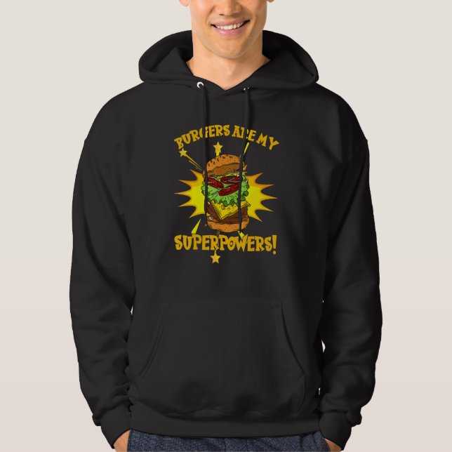 Burger sind mein Supermachtrestaurant Patty Bun Ge Hoodie (Vorderseite)