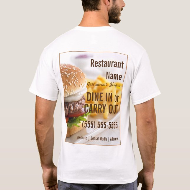 Burger T-Shirt (Rückseite)