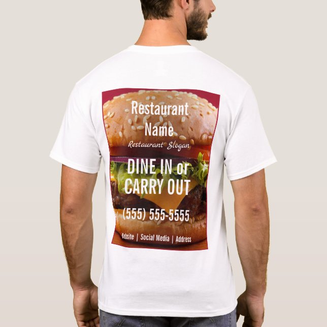 Burger T-Shirt (Rückseite)