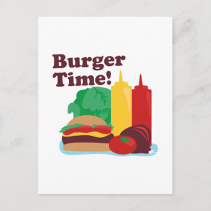 Burger Time! Postkarte