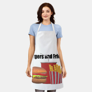 Burger und Fries Schürze