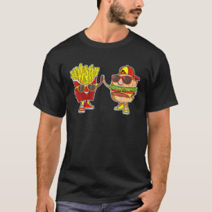 Burger und Fries Trendy komische BESTE FREUNDIN Fa T-Shirt