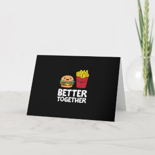 Burger und Pommes besser zusammen Spielgrafik S Karte