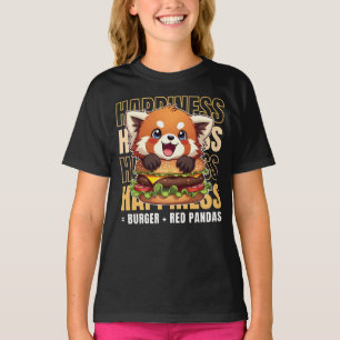 Burger und rote Pandas machen mich glücklich T-Shirt