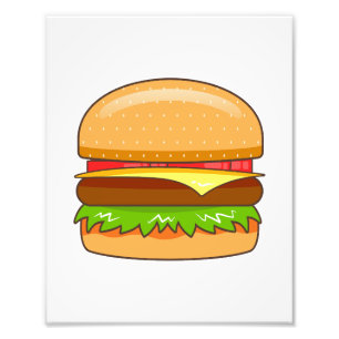 Burger-Vektorillustration Fotodruck