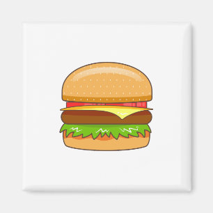 Burger-Vektorillustration Magnet