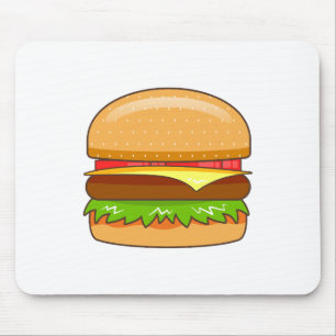 Burger-Vektorillustration Mousepad