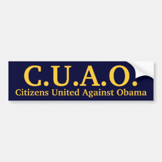 Bürger vereinigt gegen Obama Autoaufkleber