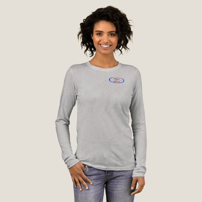 Bürger von Amerika  Tri-Blend Shirt (Volle Vorderseite)