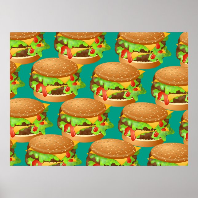 Burger Wallpaper Poster (Vorne)