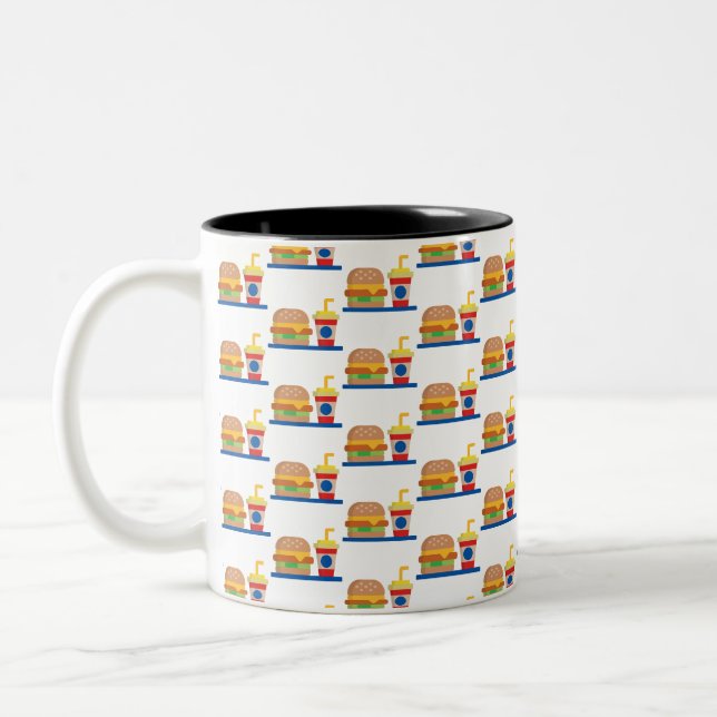 Burger Zweifarbige Tasse (Links)