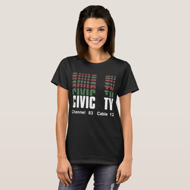 Bürgerliche FernsehScience Fiction Retro T-Shirt (Vorne ganz)