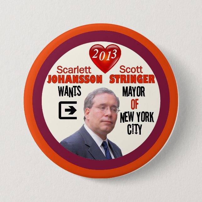 Bürgermeister 2013 Scott-Tragbalken-NYC Button (Vorderseite)