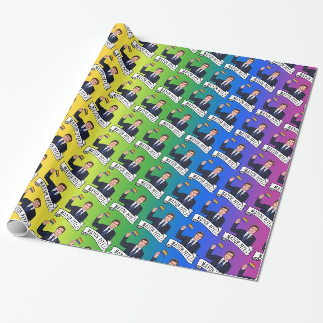 Bürgermeister Pete Pride Geschenkpapier (Ungerollt)