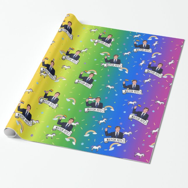 Bürgermeister Pete Pride Geschenkpapier (Ungerollt)