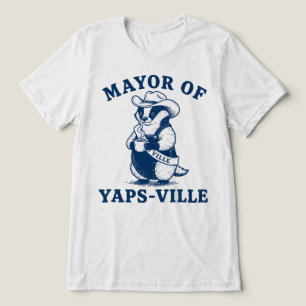 Bürgermeister Von Yapsville Süßer Dachs Cowboy Tri-Blend Shirt