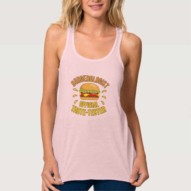 Burgerologe Cheeseburger Hamburger Burger Lover Tank Top (Vorderseite)