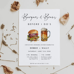 Burgers & Brews vor dem Probe-Dinner Einladung