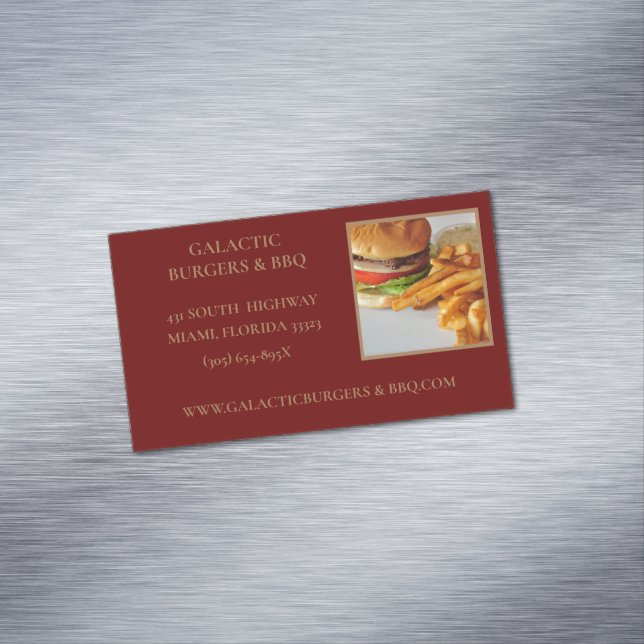 Burgers et carte de visite de barbecue (In Situ)