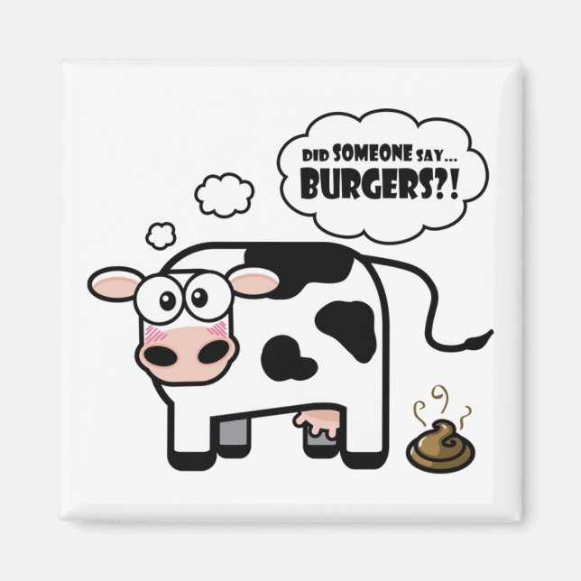 Burgers? Funny Cow Magnet (Vorne)
