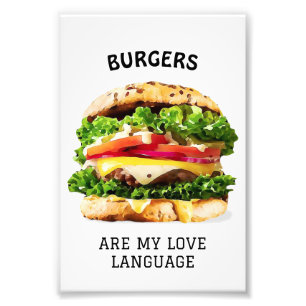 Burgers sind meine Liebe Fotodruck