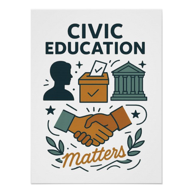 Bürgerschaftliche Bildung zählt  Poster (Vorderseite)