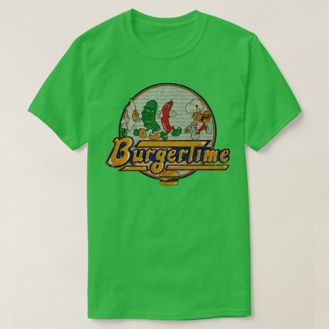 BurgerTime Et Friend 1982 TShirt (Design devant)