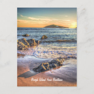 Burgh Island aus Bantham am Sundown... Postkarte