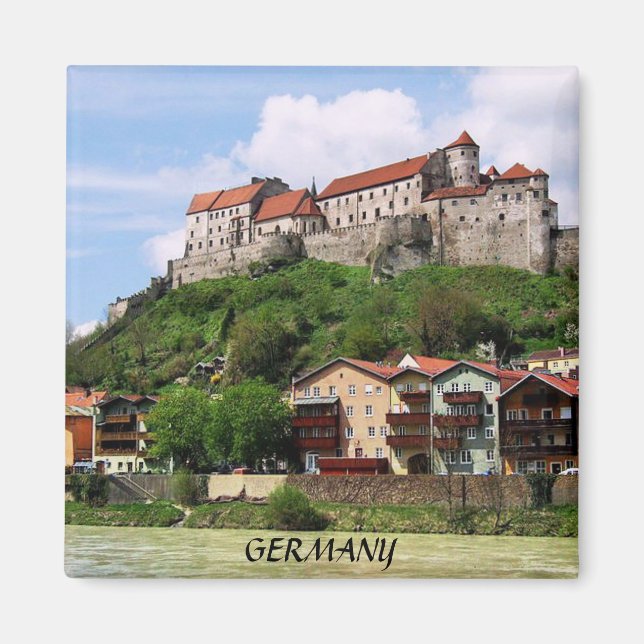 BURGHAUSEN CASTLE, DEUTSCHLAND MAGNET (Vorne)