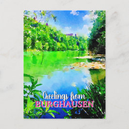 Burghausen Wöhrseebad in Bayern Postkarte