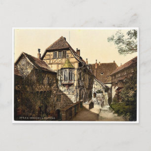 Burghof, Wartburg, Thüringen, Deutschland seltene  Postkarte