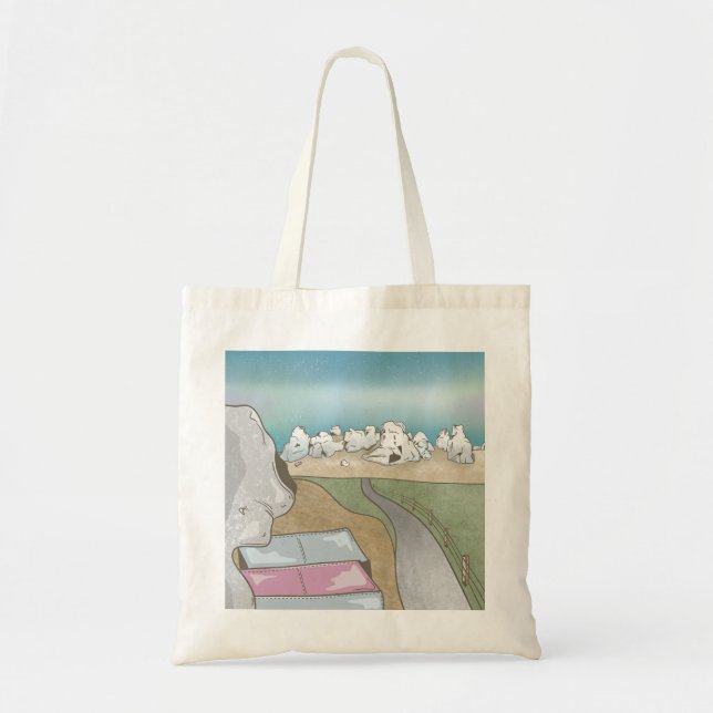 Burghügel boulding Neuseeland Tragetasche (Vorne)