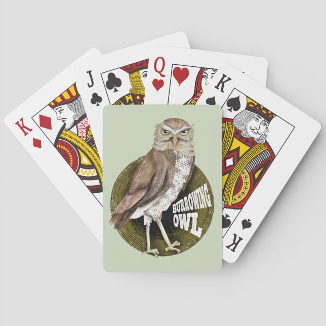 Burgkauz Spielkarten (Rückseite)