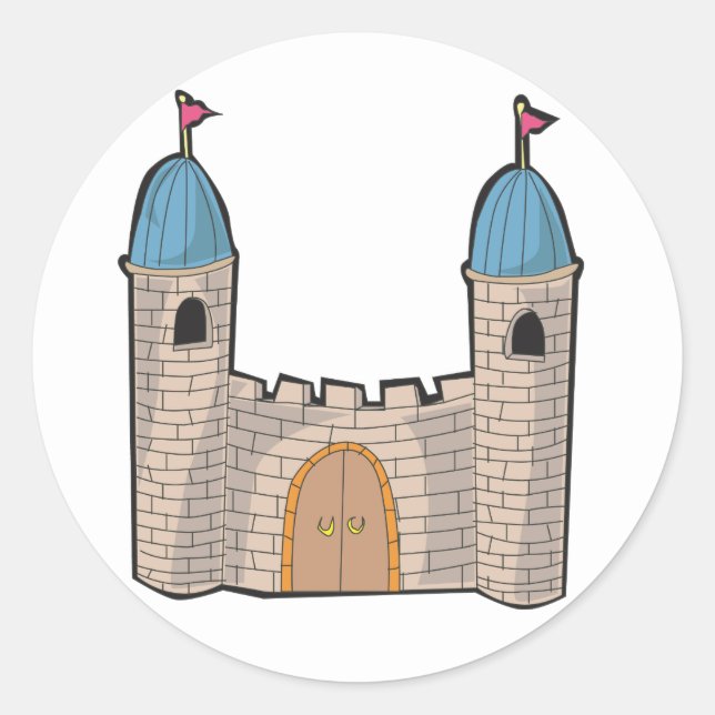 Burgkleber Runder Aufkleber (Vorderseite)