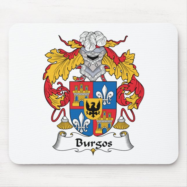 Burgos-Familienwappen Mousepad (Vorne)